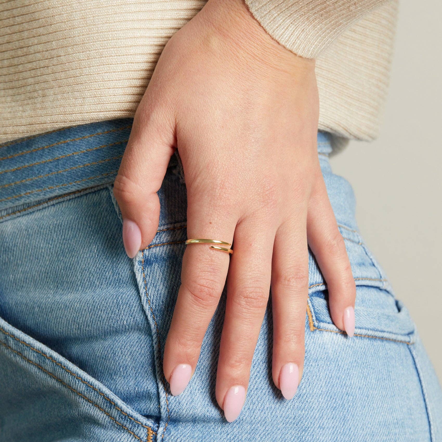 【MAISON MINED】24SS★ SPIRAL OPEN RING 메종미네드 LAST PIECE - SPIRAL OPEN RING