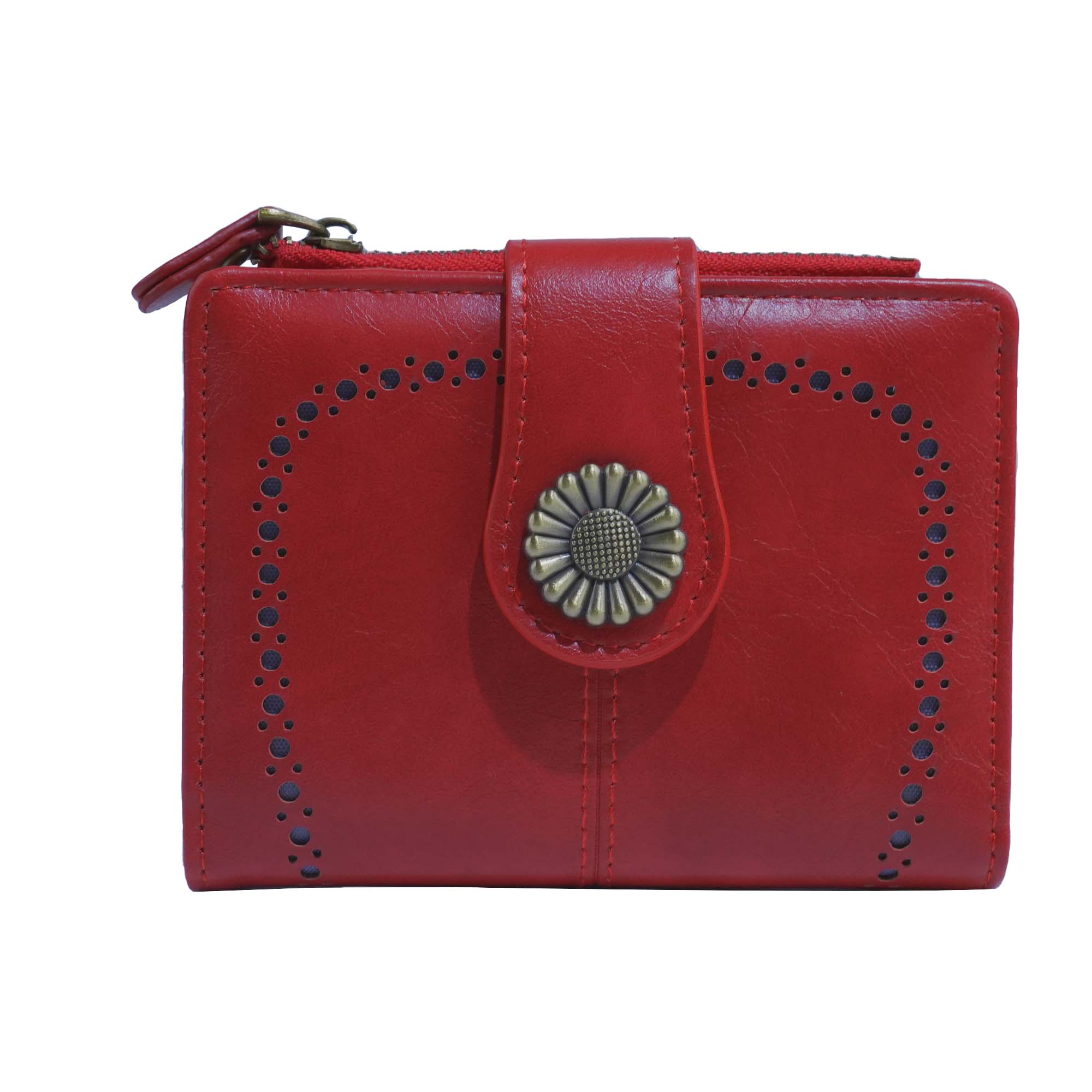 MiMi Wholesale - Vente Portefeuille – femme - YX25766-6 Portefeuille en similicuir vegan Lena avec détails découpés au laser17