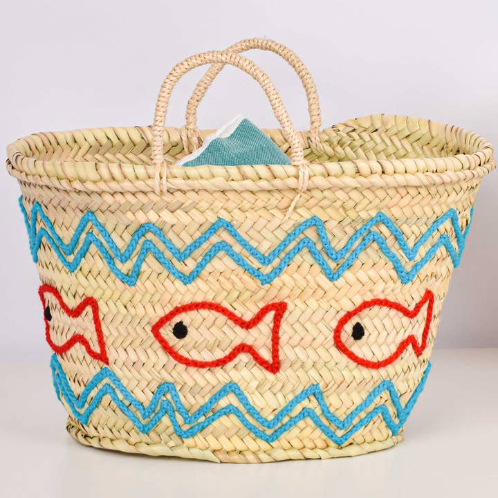 King Of Handmade – Großhandel Strandtaschen – Sommertasche mit Motiv — Einzigartige Strandtasche — Strohkorb3