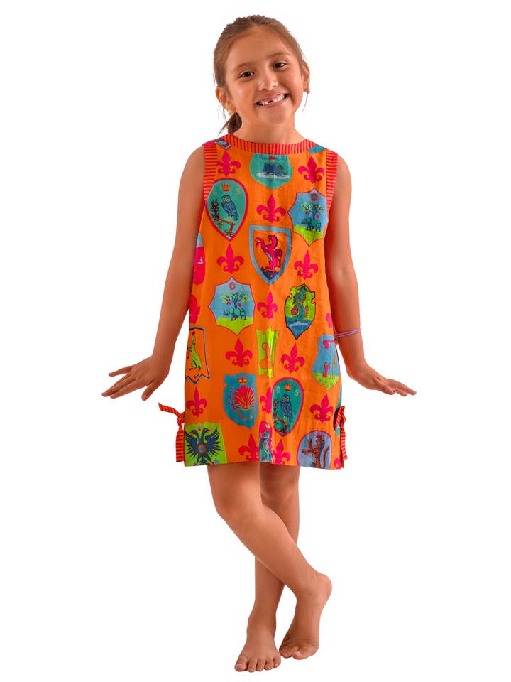 Meisjesjurk - Sienna Crest voor wholesale door Gretchen Scott LLC