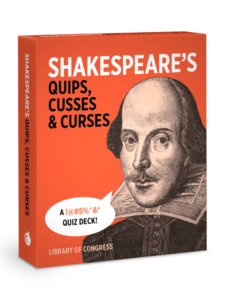 Shakespeare’s Quips, Cusses & Curses Knowledge Cards for wholesale by Pomegranate