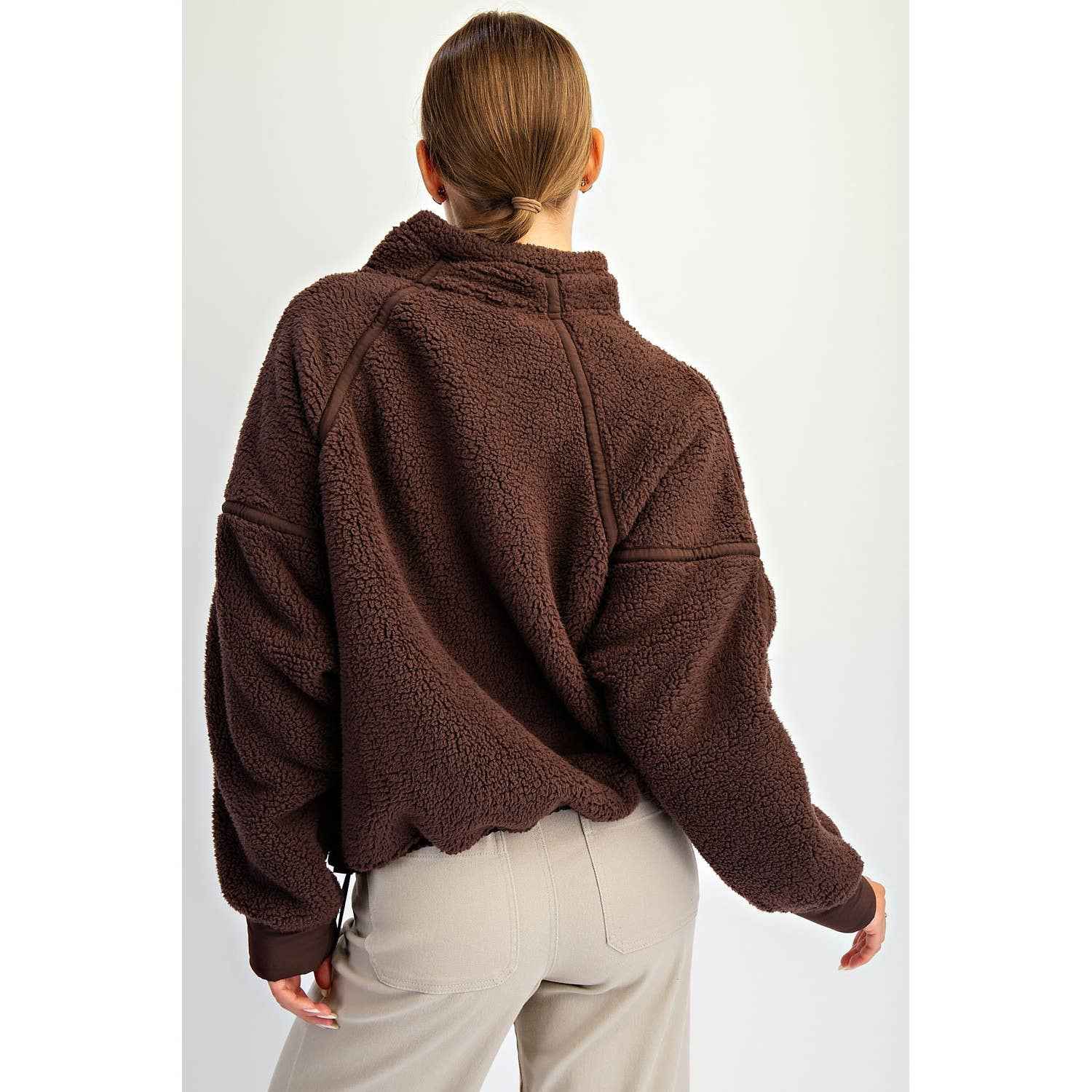 Rae Mode - Wholesale Jacket - Women's - SHERPA MOCK NECK QUARTER ZIP JACKET14