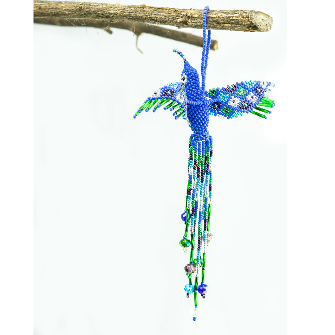 Lumily - Vente Objets de décoration - Grande ornement de perles de graine de colibri - Guatemala24