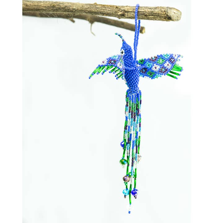Lumily - Vente Objets de décoration - Grande ornement de perles de graine de colibri - Guatemala24