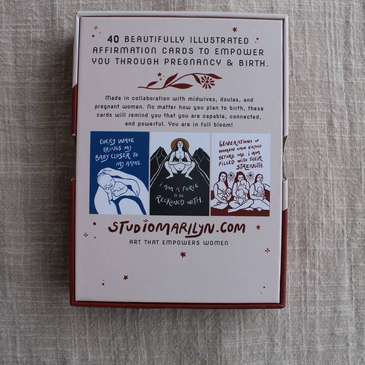 Studio Marilyn - Wholesale Tarot Cards - In Full Bloom Birth & Pregnancy Affirmation Deck6