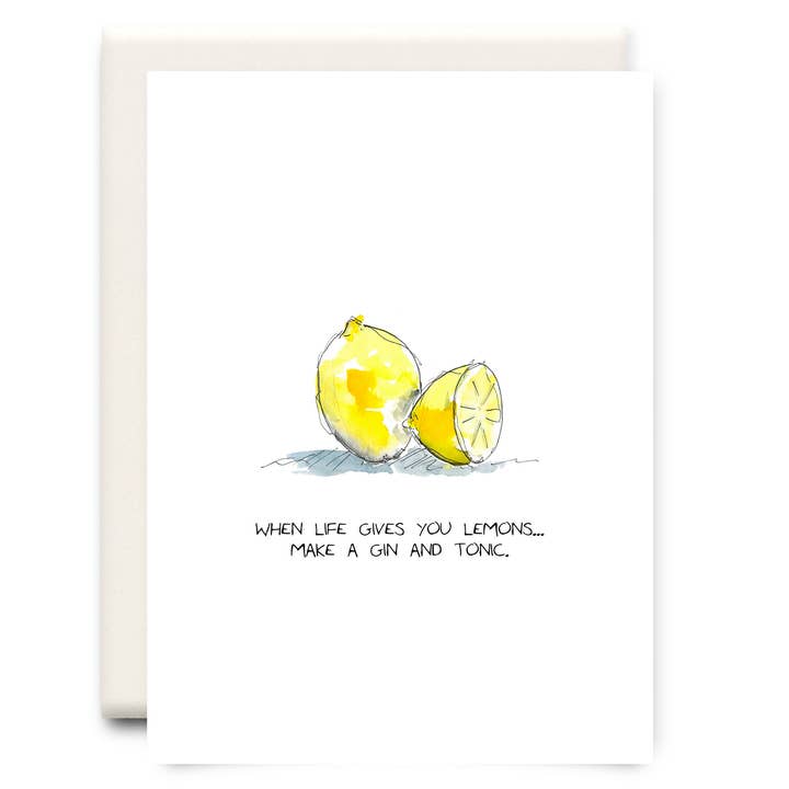 Make a Gin and Tonic - Everyday Greeting Card for wholesale by Inkwell Cards