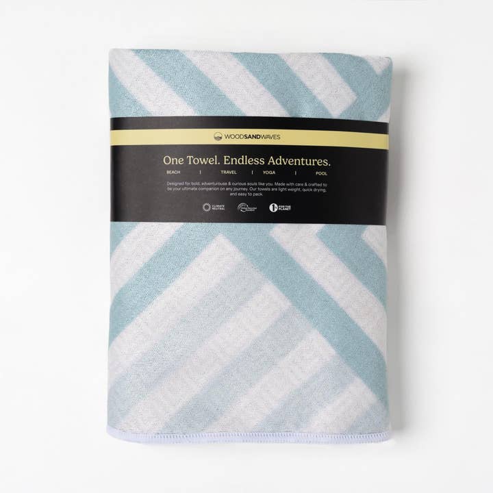 WOODSANDWAVES - Wholesale Hand Towel - Mint Relaxation - Ultra-light outdoor and hiking towel - 80cm x 40cm2