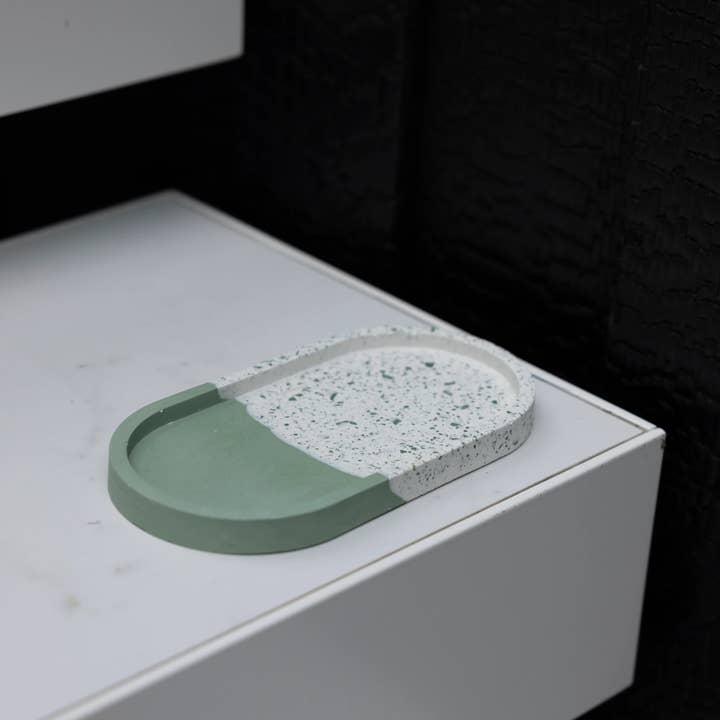 Luxe Home Decor Ltd - Wholesale Jewelry Dish - Sage Green Split Tray1