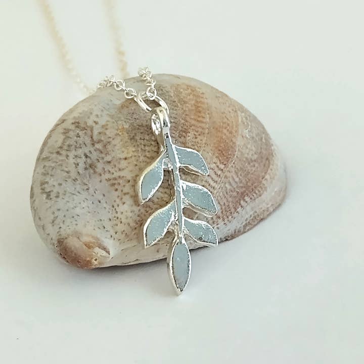 Leaf Necklace, Available in Silver & Gold, Nature Necklace for wholesale by Piccadilly Pendants