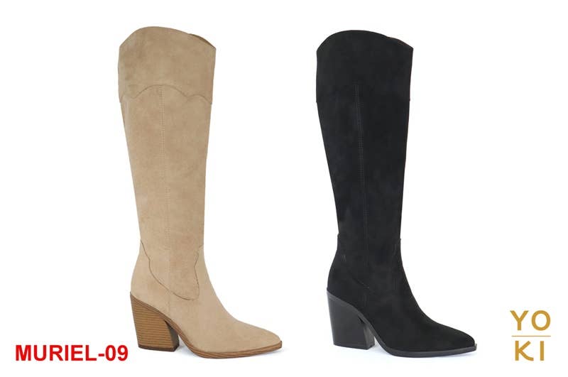 Yoki Fashion - Wholesale Cowboy Boots - Women's - YOKI MURIEL-09 Women's High Western Tall Straight Boots2