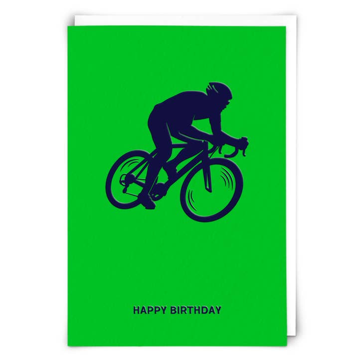 Tarjeta de Felicitación Verde de Ciclismo para venta al por mayor de Redback Cards UK