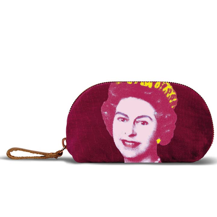 Small nylon-velvet makeup bag - The Queen for wholesale by BIEN moves