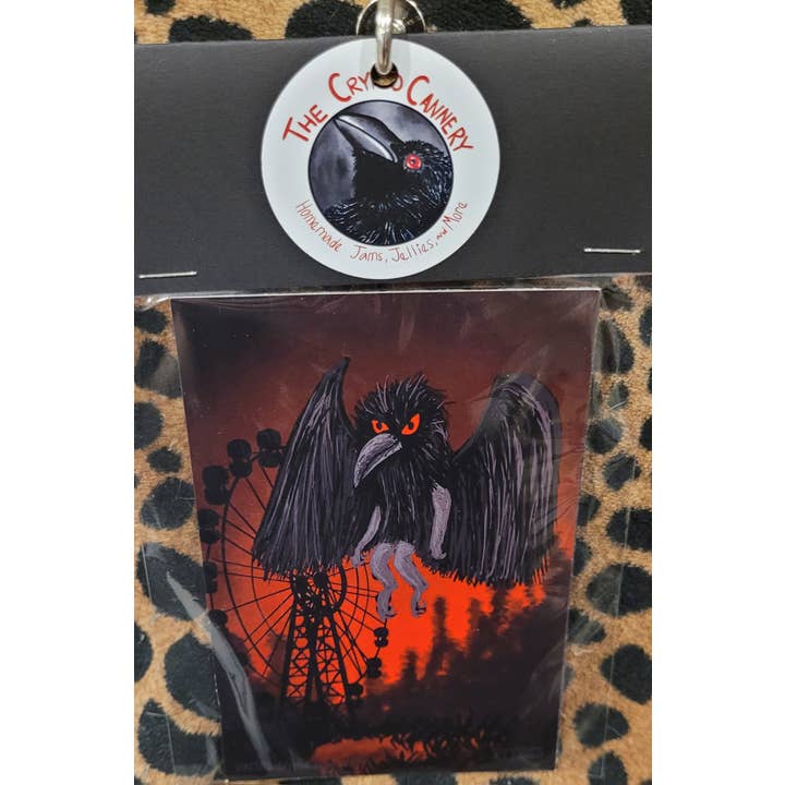 Blackbird of Chernobyl 4x6 Art Print Magnet for wholesale by The Cryptid Cannery