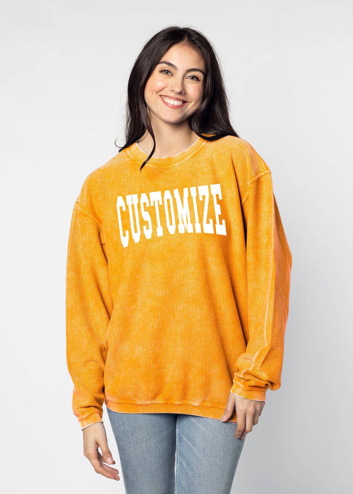 chicka-d - Wholesale Graphic Sweatshirt - Women's - The Original Custom Graphic Corded Crew, Jumbo Squeeze5