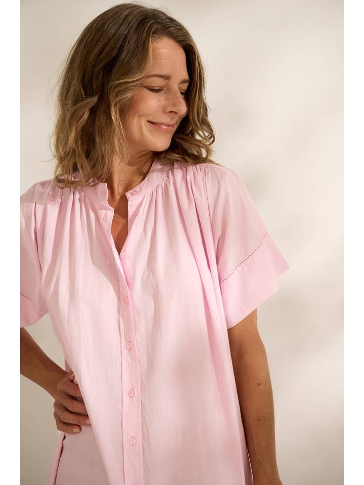 light pink june shirtdress chambray for wholesale on Faire5