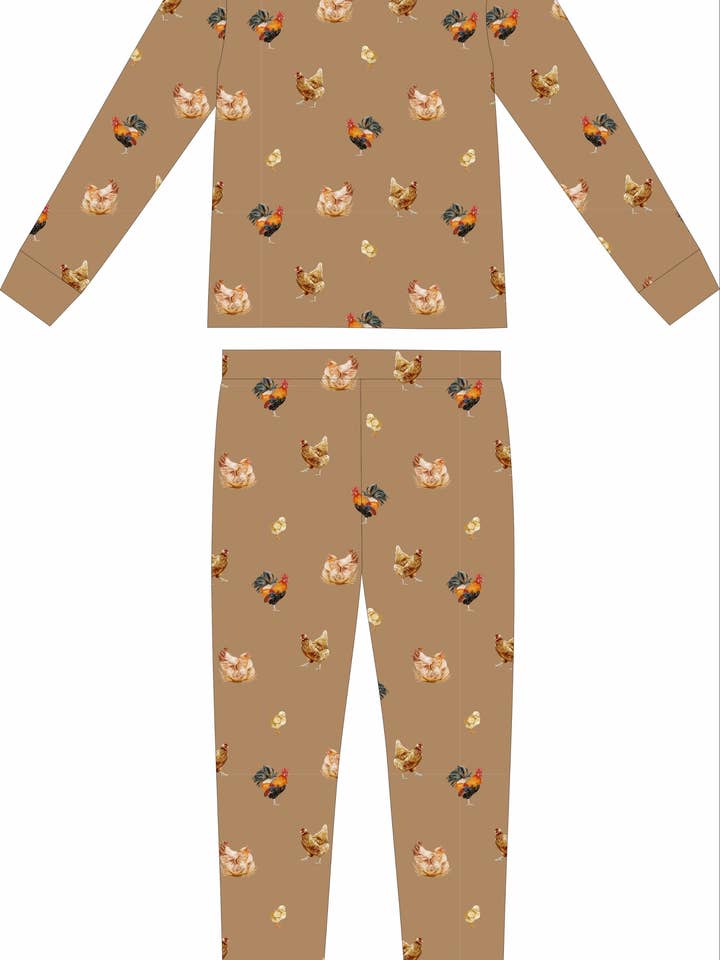 Bleu & Co - Wholesale Lounge Set - Kids - Convertible Two-Way Ruffled Zipper One Piece | Chickens4