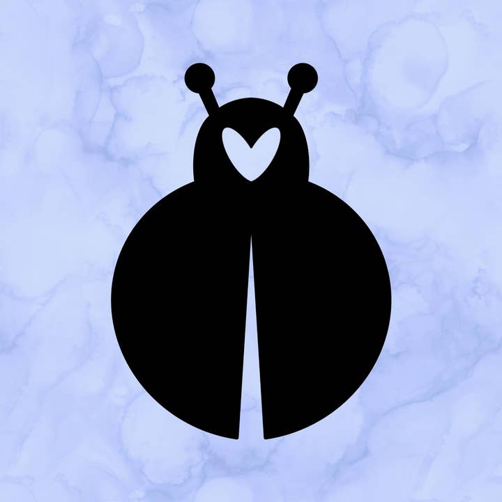 Ladybug Heart Decal (2") for wholesale by Sticking with You