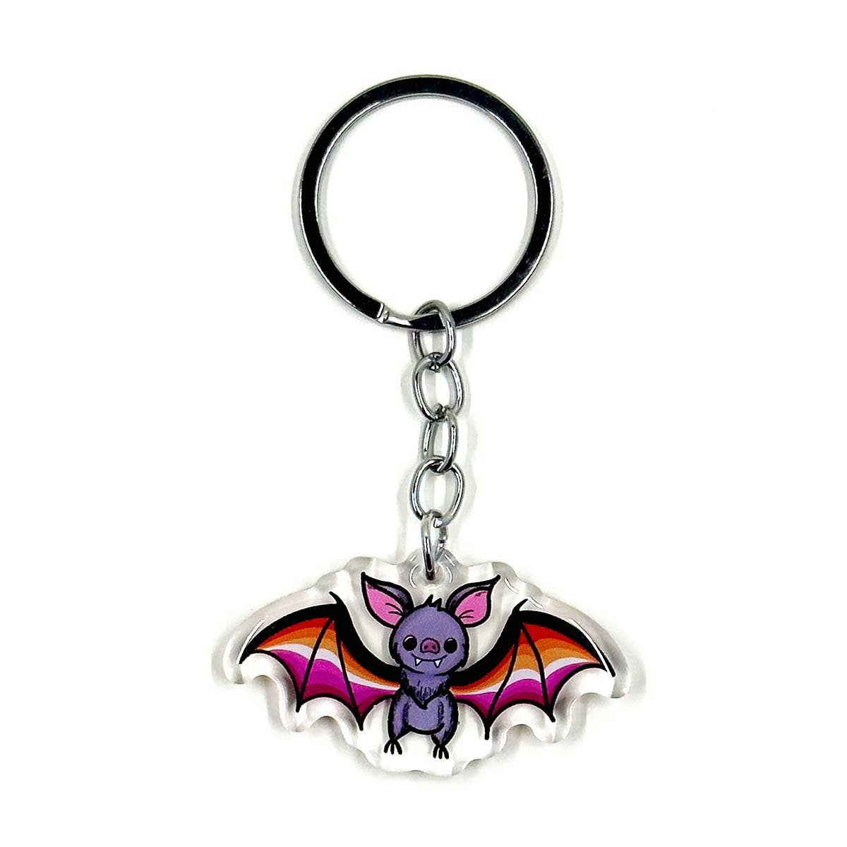 Campfires & Coffee – Großhandel Schlüsselanhänger – Unisex – LGBTQ+ Pride Bat Acryl-Schlüsselanhänger0