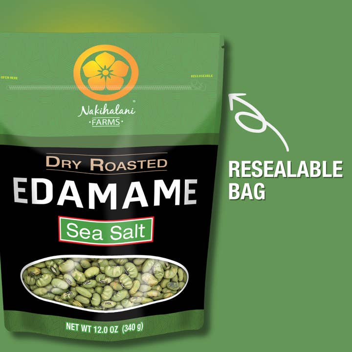 Nakihalani Farm - Wholesale Nuts - Edamame Roasted - Sea Salt 24oz giant Family Bag4
