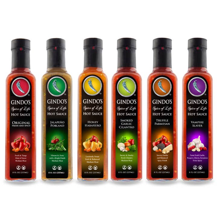 Conjunto Inicial de Molhos Picantes Gindo - 4 de Cada Sabor *MAIS VENDIDO* e outras tendências em Compre loja erva doce B2B. Devoluções gratuitas e condições de pagamento a 60 dias na Faire na Faire.