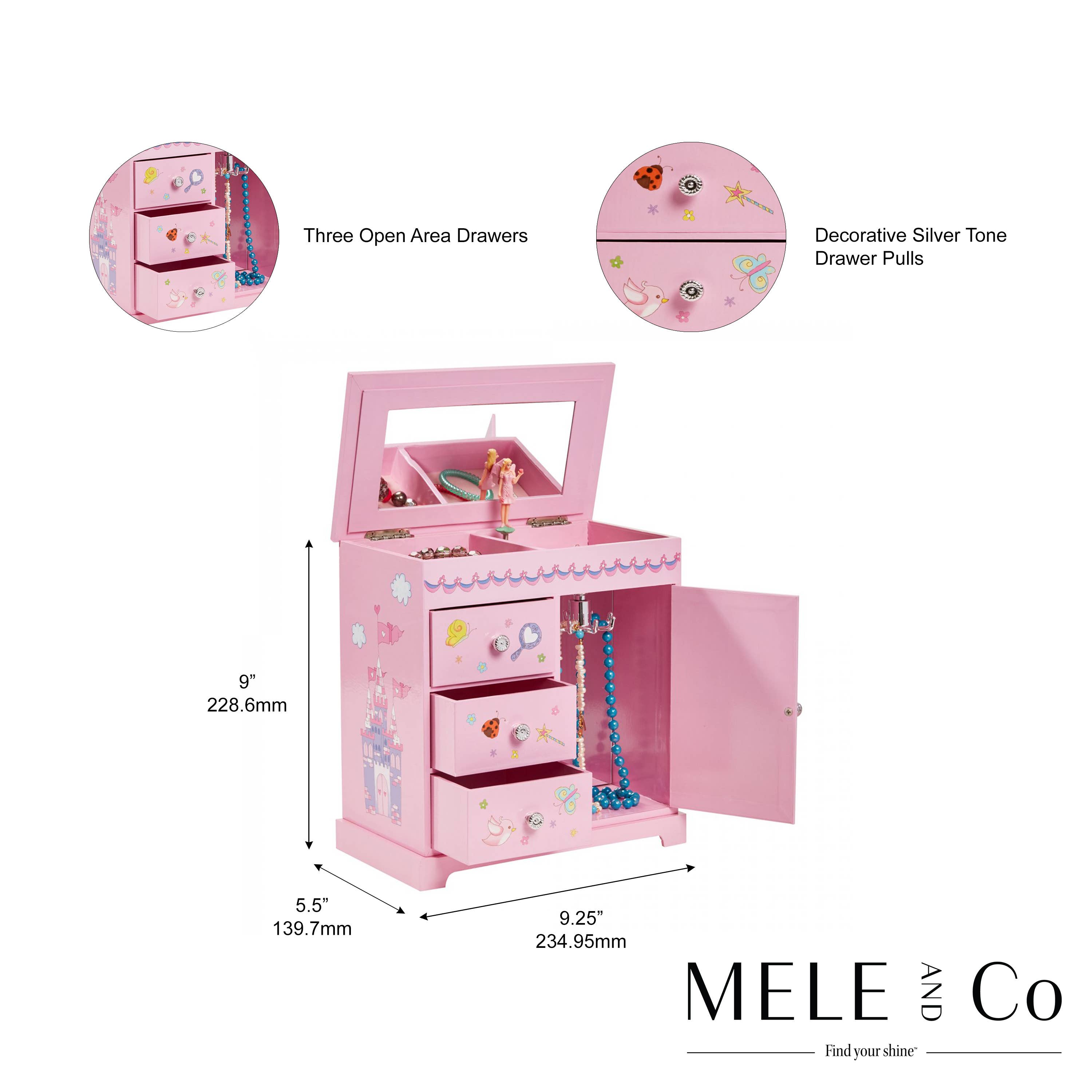 Mele and Co - Wholesale Jewelry Box/Organizer - Kids - Mele and Co Krista Girls Musical Fairy Jewelry Box3