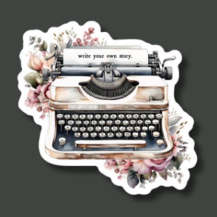 Autocollant unique « Écrivez votre propre histoire » pour la vente par Khloe George Designs