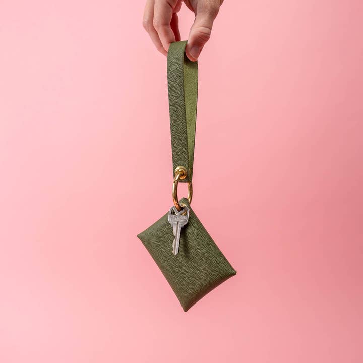 Avryn Co. - Wholesale Wallet - Women's - Moss Green Wallet & Wristlet Set