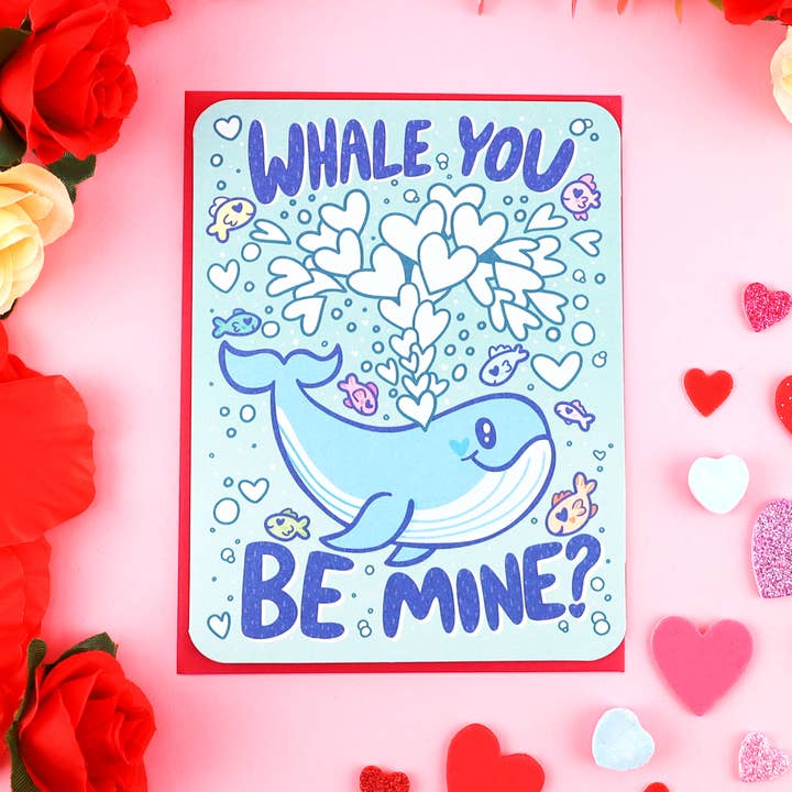 Turtle's Soup – wholesale Valentine's Day card – Whale You Be Mine Funny Valentine's Day and Love Card