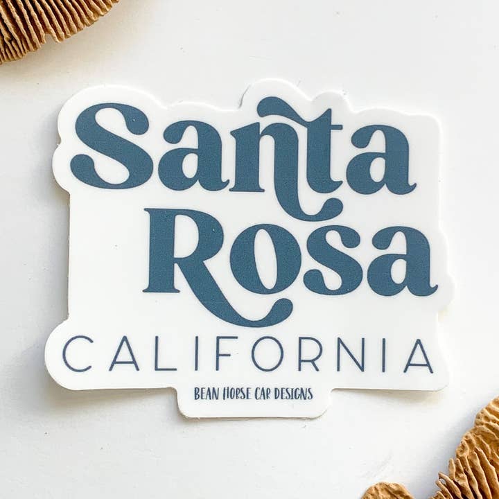 Autocollant Santa Rosa CA - Aperçu pour la vente par Bean Horse Car Designs