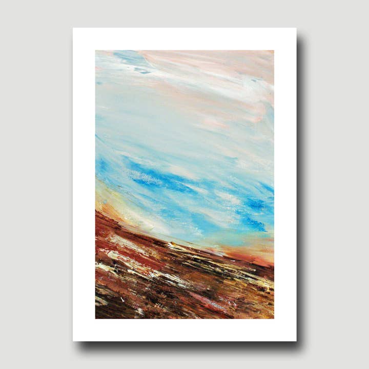 Fine Art For Small Spaces - Wholesale Art Print - Lakeshore 4 Waterscape Landscape Nature Art Mini Print