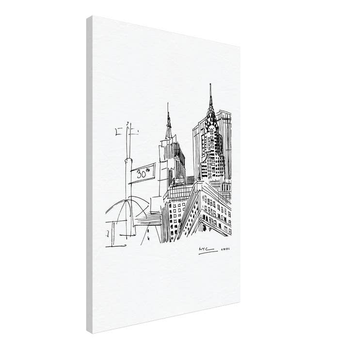 Creations Awol - Wholesale Art Print - New York City Art, Iconic Skyscrapers: Canvas Print16