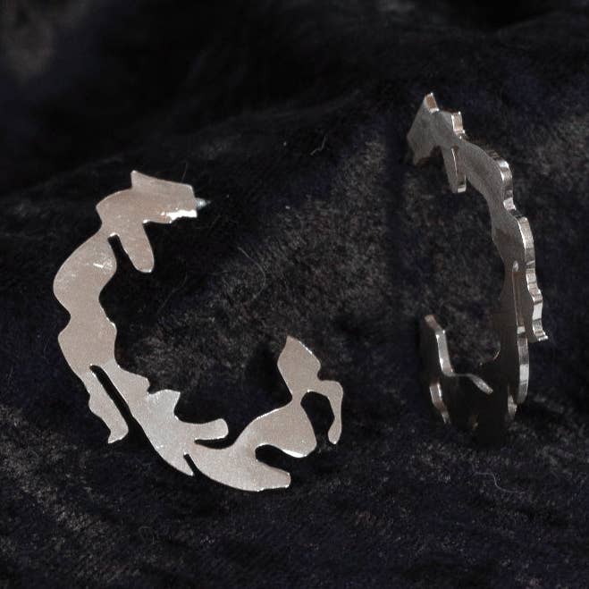 Landmass Earrings for wholesale by BLAVK