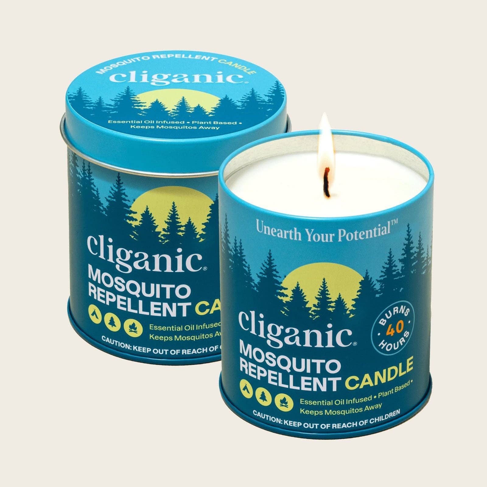 Cliganic - Wholesale Insect Repellent - Mosquito Repellent Candle (9oz)5