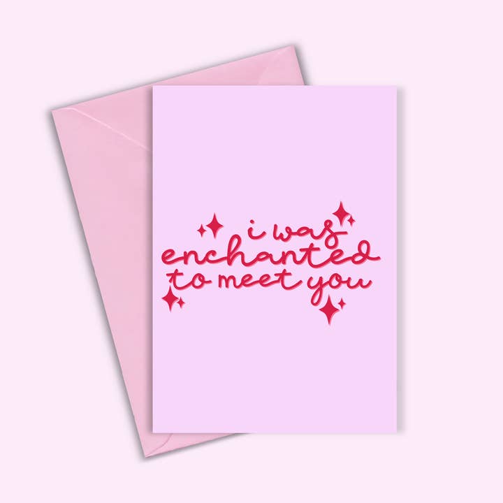 Carte de Saint-Valentin Enchanted To Meet You de Taylor Swift pour la vente par Danni Boden Designs