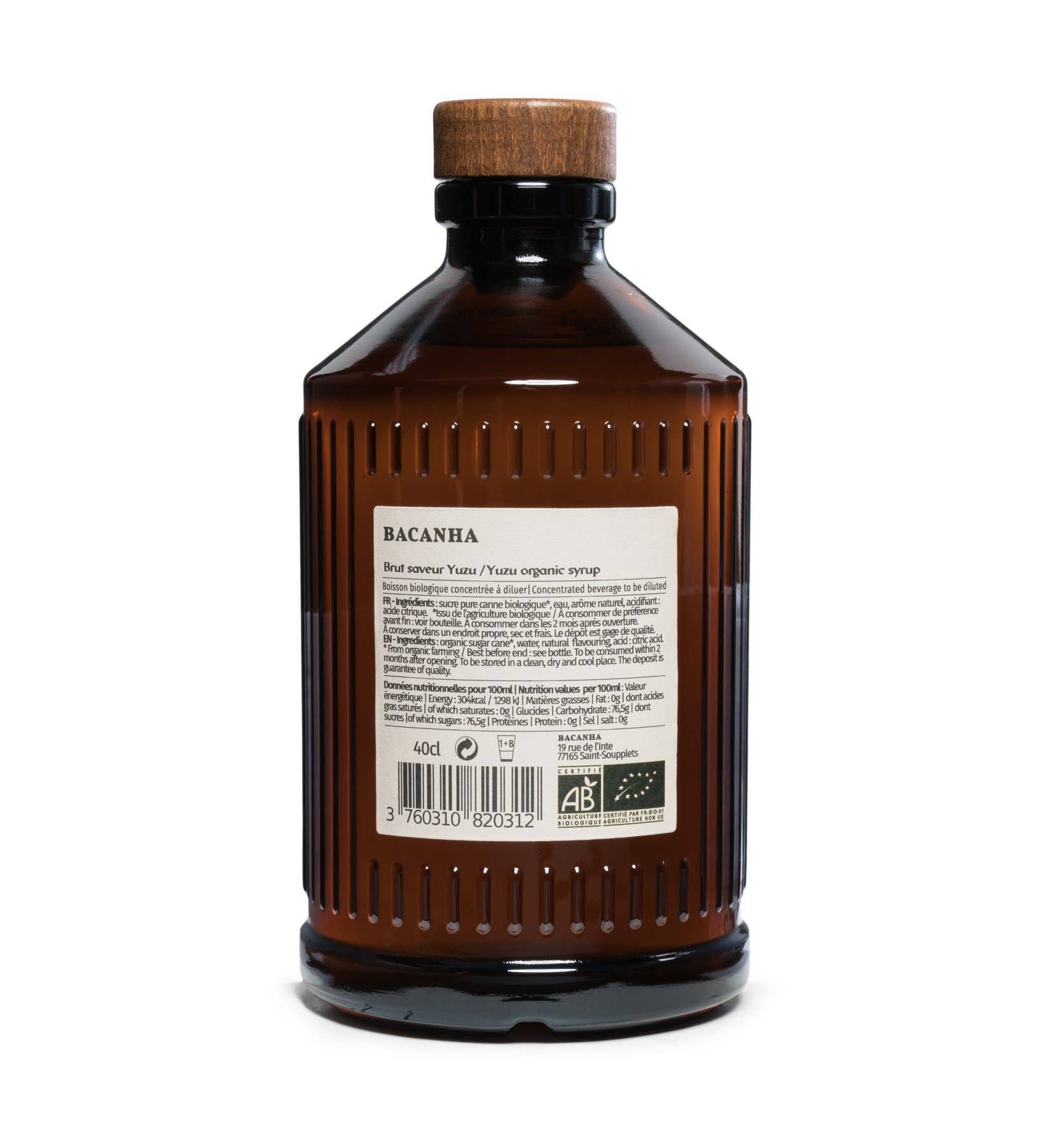 Bacanha USA - Wholesale Cocktail Mix/Syrup - Raw Yuzu Syrup - Organic - 13,5 fl. oz.1
