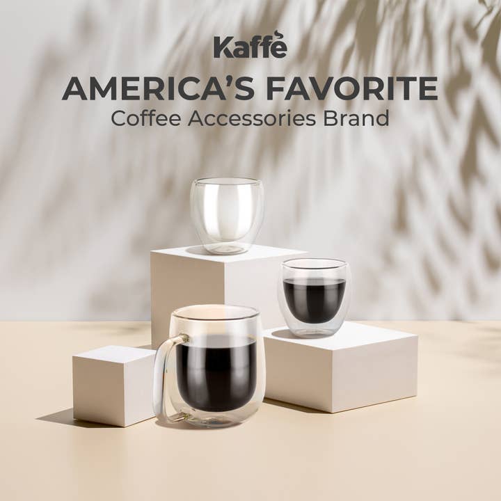 Kaffe - Wholesale Coffee/Tea Cup - Kaffe 3oz Small Espresso Cups Double-Wall Borosilicate Glass2