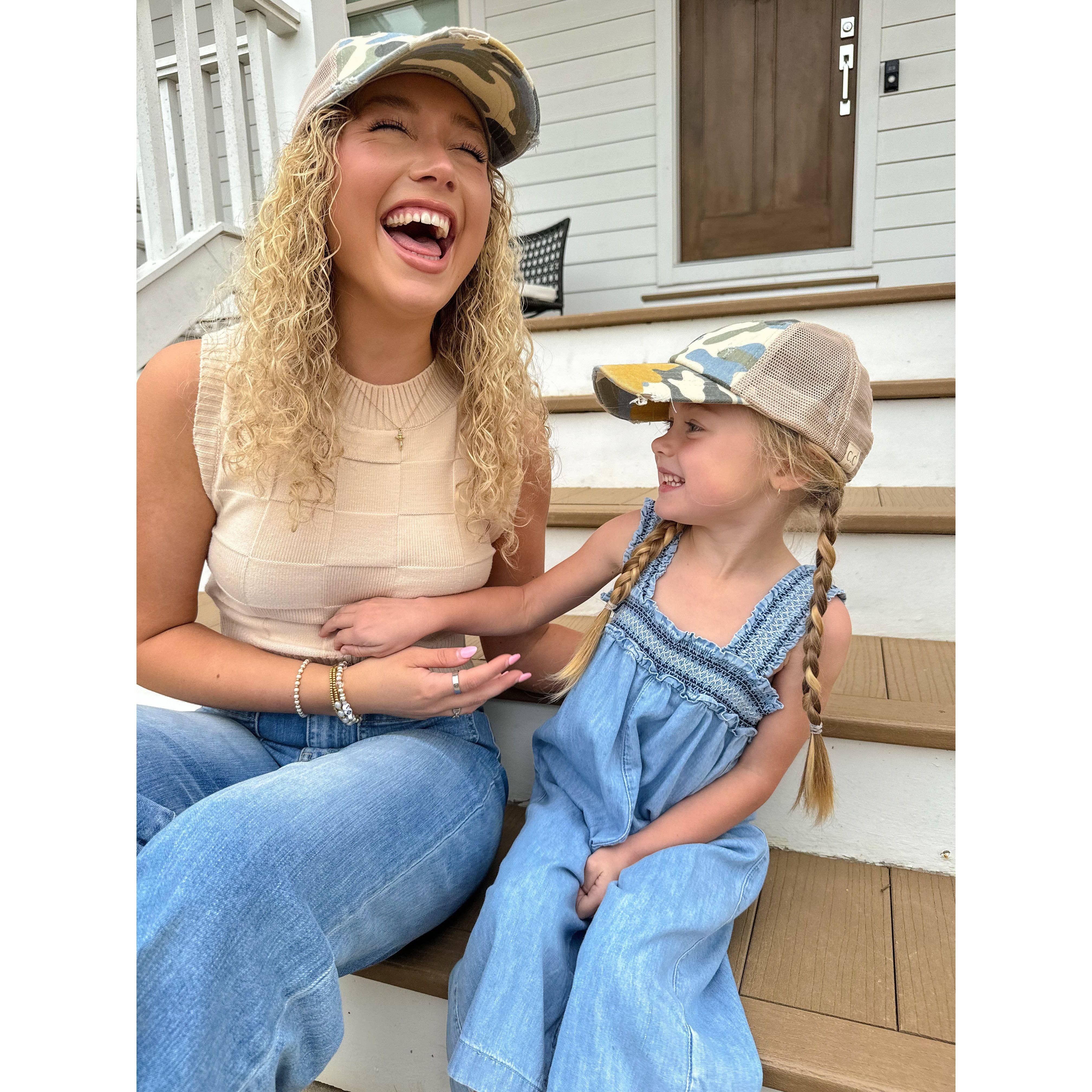 C.C Beanie – Engroshandel Baseballkasket - Til børn – BØRN Slidt Camouflage Kryds-og-tværs Høj Hestehale CC Kasket KIDSBT7837