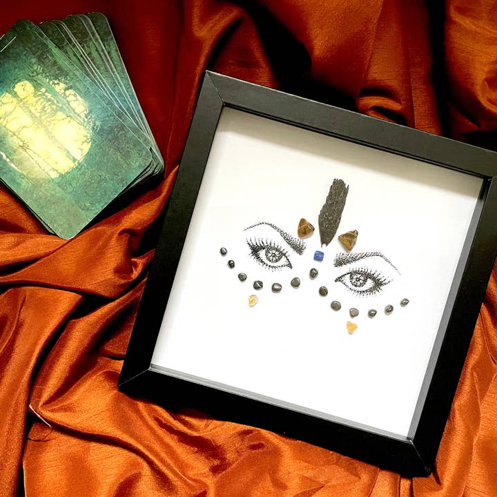 Art en cristal encadré Warrior pour la vente par Conscious Creation Company