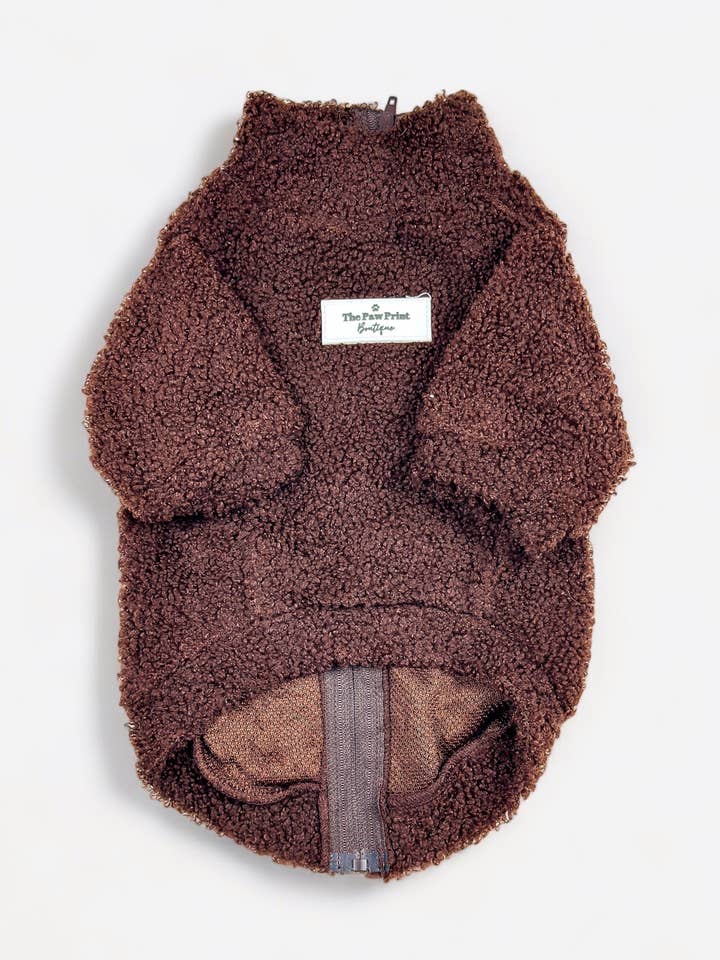 Teddy Fleece - Chocolate for wholesale by The Paw Print Boutique
