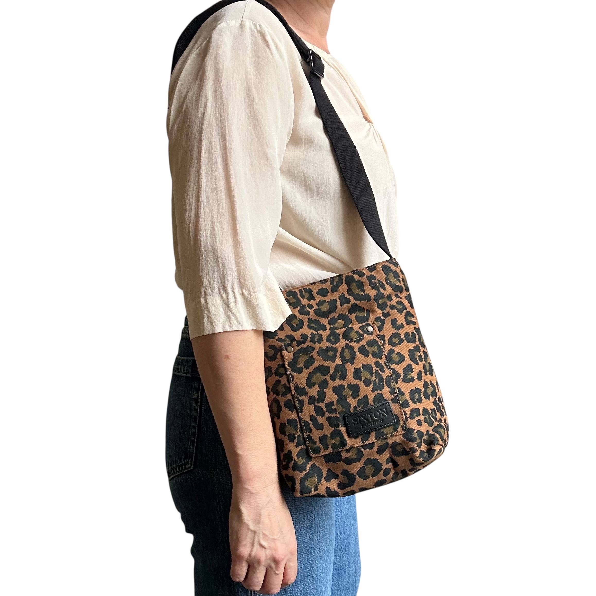 Sixton London – wholesale Crossbody bag – Women's – Lisbon city bag - brown leopard print 1