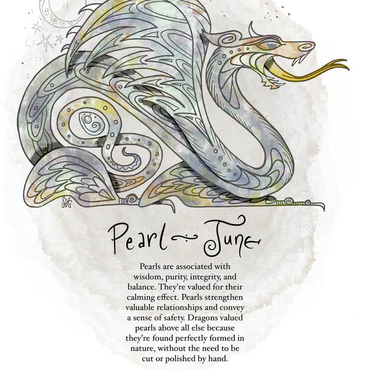 Give A Fig – Engroshandel Fødselsdagskort – Dragon Birthstone Card, Fløjl Bogmærke - Juni