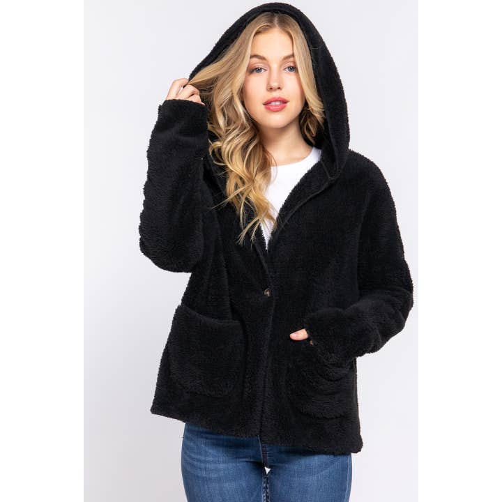 ....SI-24908 Long Dolman Slv Hoodie Sherpa Jacket and other Purchase Wholesale hoodie jacket. Free Returns & Net 60 Terms on Faire trending on Faire.