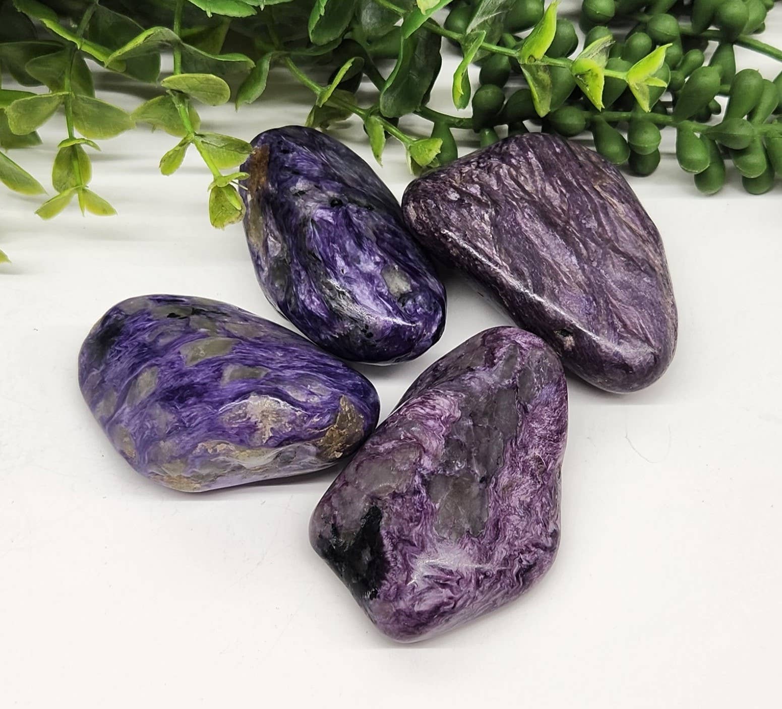 Meraki Gemstones - Wholesale Spiritual Stone/Crystal - Charoite Free Form/Palm Stone/Gallets (1.1lbs/0.5kg)1