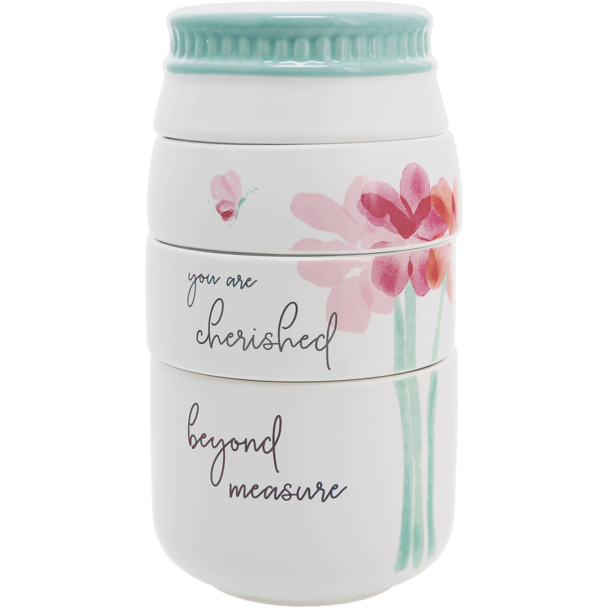 Pavilion - Wholesale Measuring Cup - Cherished - 6" x 3.25" Stacked Measuring Cups0