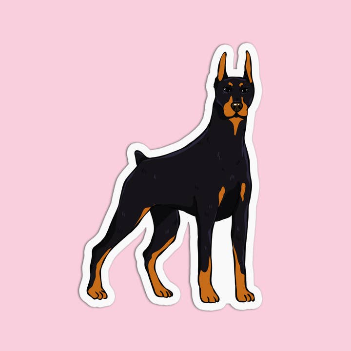 Girls Printing House - Wholesale Sticker - Dog Doberman Vinyl Waterproof Stickers1