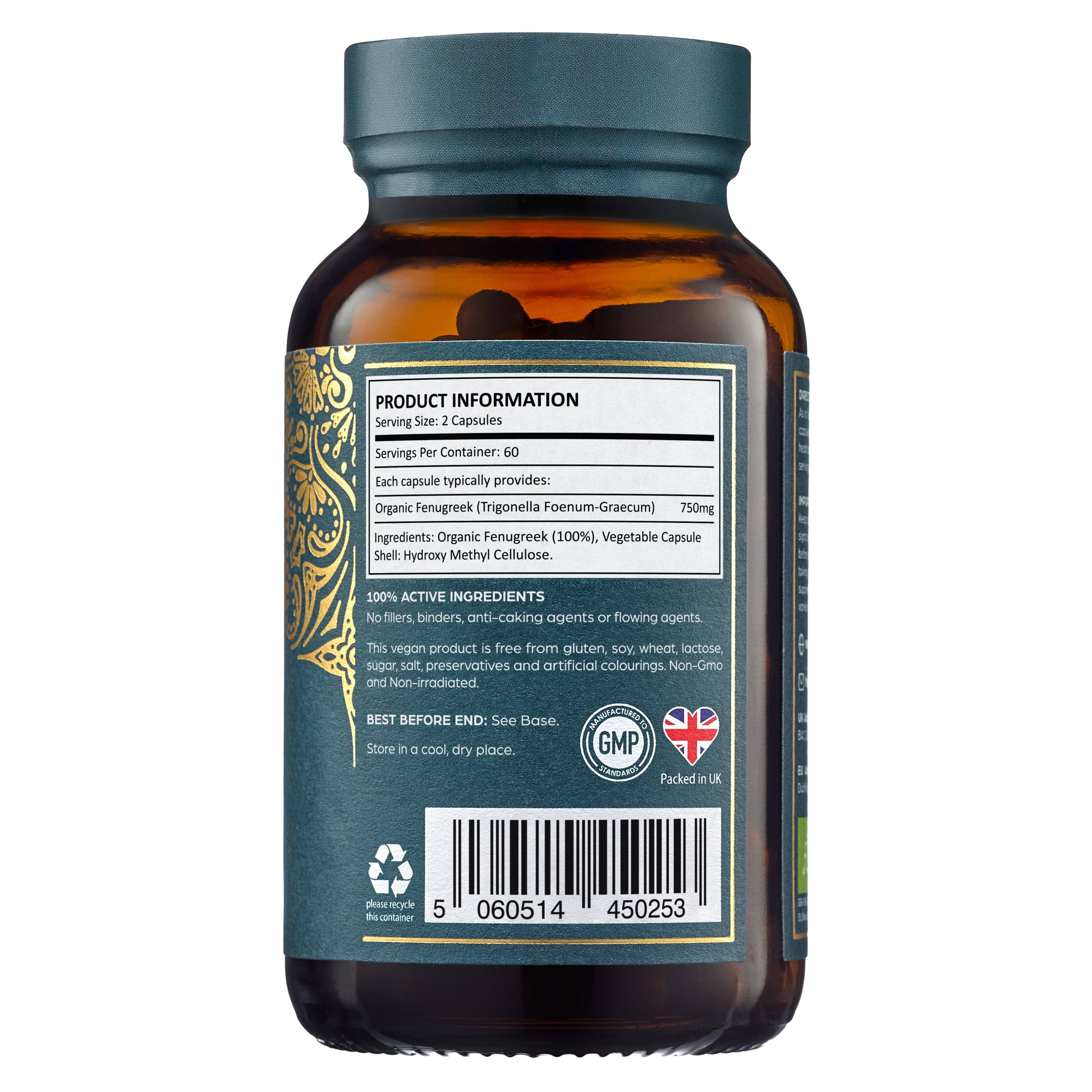 Nutra Brands - Wholesale Oral Supplement/Vitamin - Organic Fenugreek | 120 Vegan Capsules2