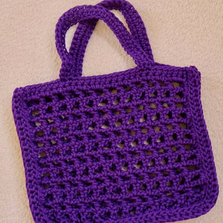 Néda - Wholesale Tote Bag - Women's - Handmade Nylon Crochet Handbag - KARINE (several colors available)10