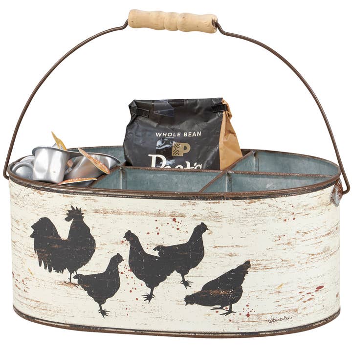 Primitives by Kathy - Wholesale Storage Bin - Farmhouse Caddy