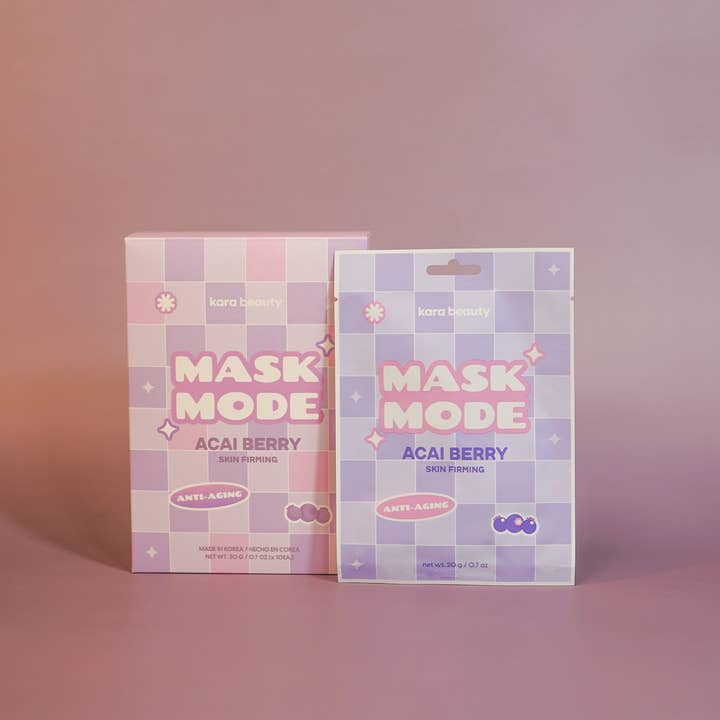 Kara Beauty – wholesale Skincare face mask – Mask Mode Sheet Mask (10 pack) - Acai Berry4