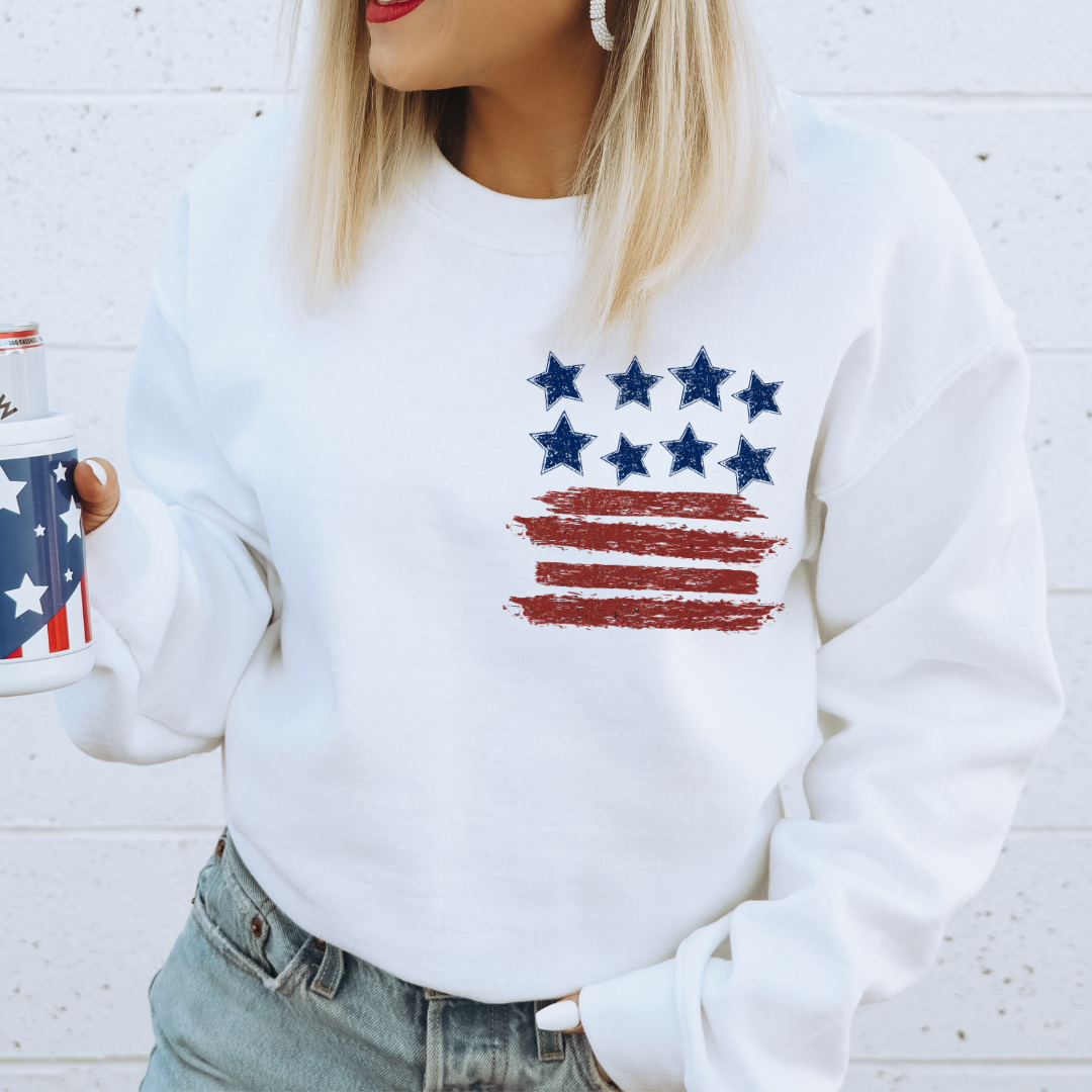 XO, Hannah - Vente T-shirt à imprimés – femme - FRONT & BACK aime Jésus et l'Amérique aussi1